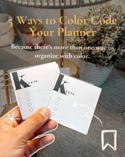 If pink means “personal” today and “important” tomorrow… we need to talk. 😂

Color coding only works when your colors actually mean something.

Whether you’re trying to separate work from home, keep track of everyone’s schedule, spot important tasks, or make sense of your spending — there’s a color coding system for that.

I’m sharing 5 different ways to color code your planner in this post.

Pick the one that works with your brain, create your key, and stick with it.

Save this for the next time you’re setting up your planner.