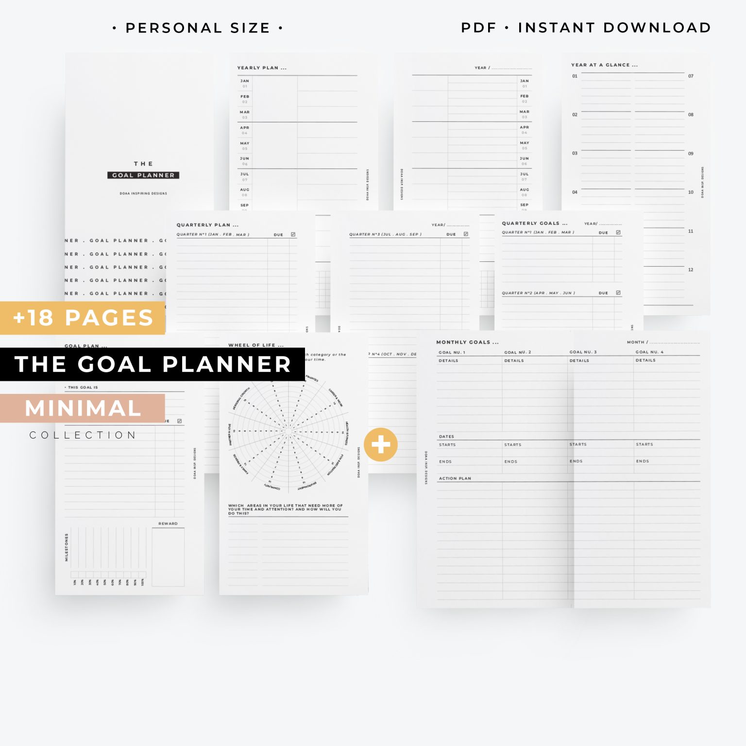 Doaa inspiring Designs Printable planner that inspire and motivate