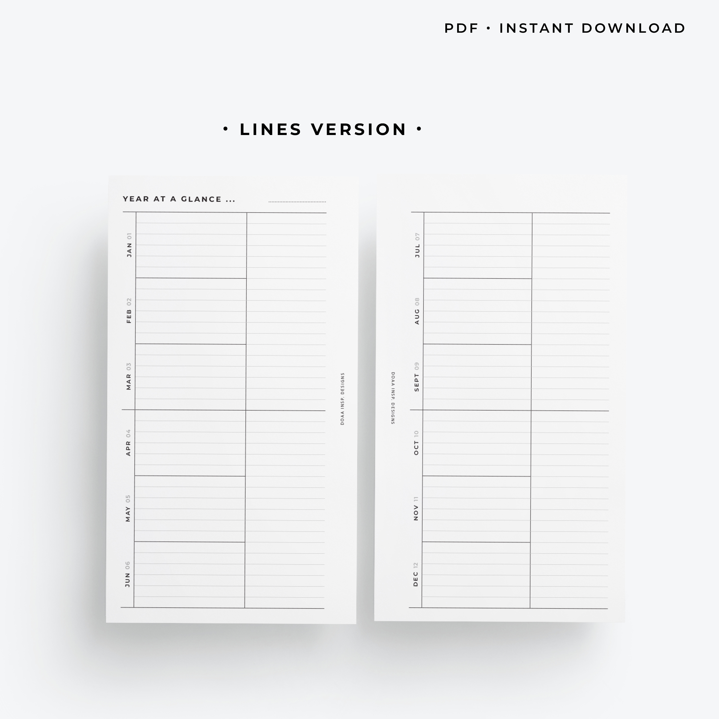 Freebie - Year at a glance - Minimal Collection - Image 5