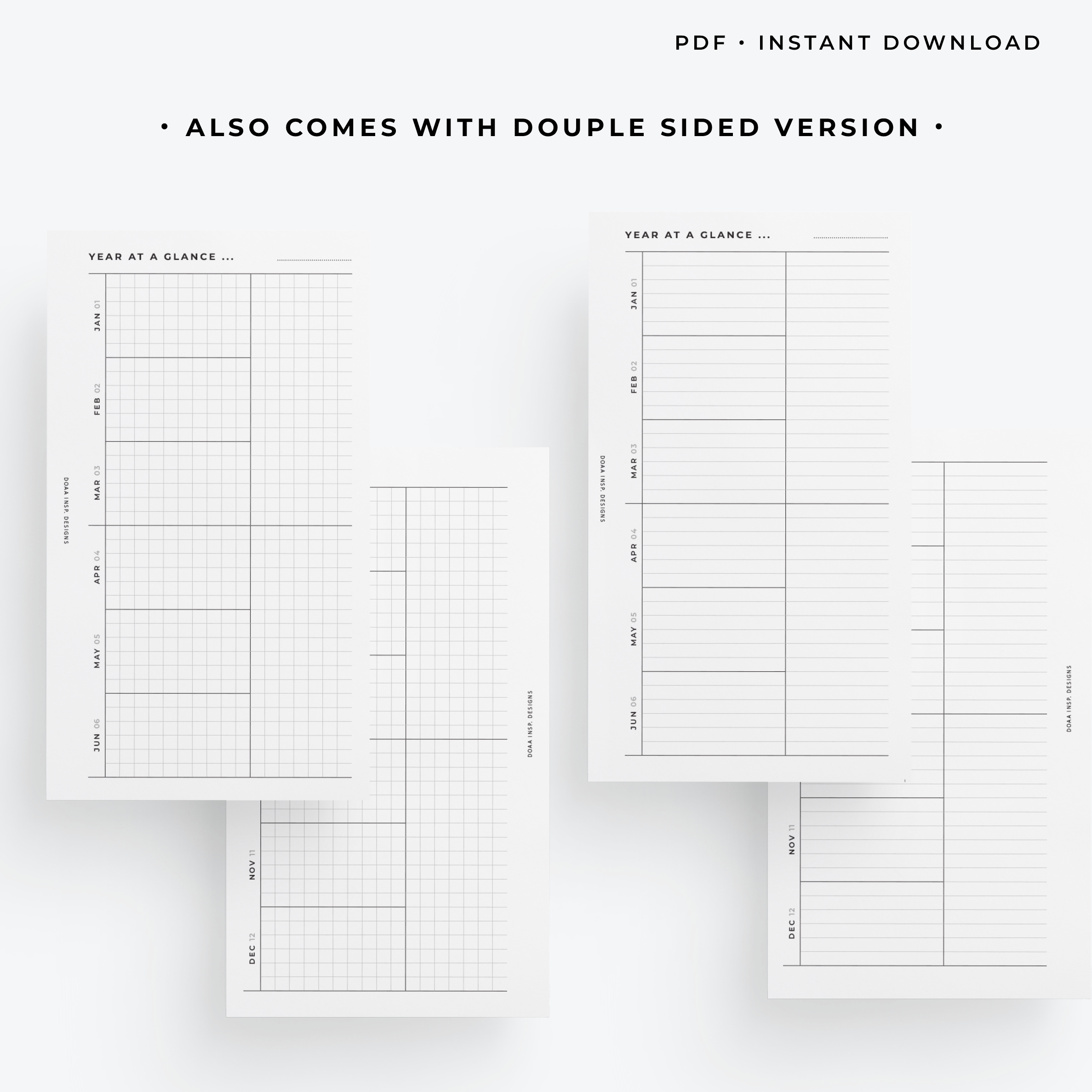 Freebie - Year at a glance - Minimal Collection - Image 6