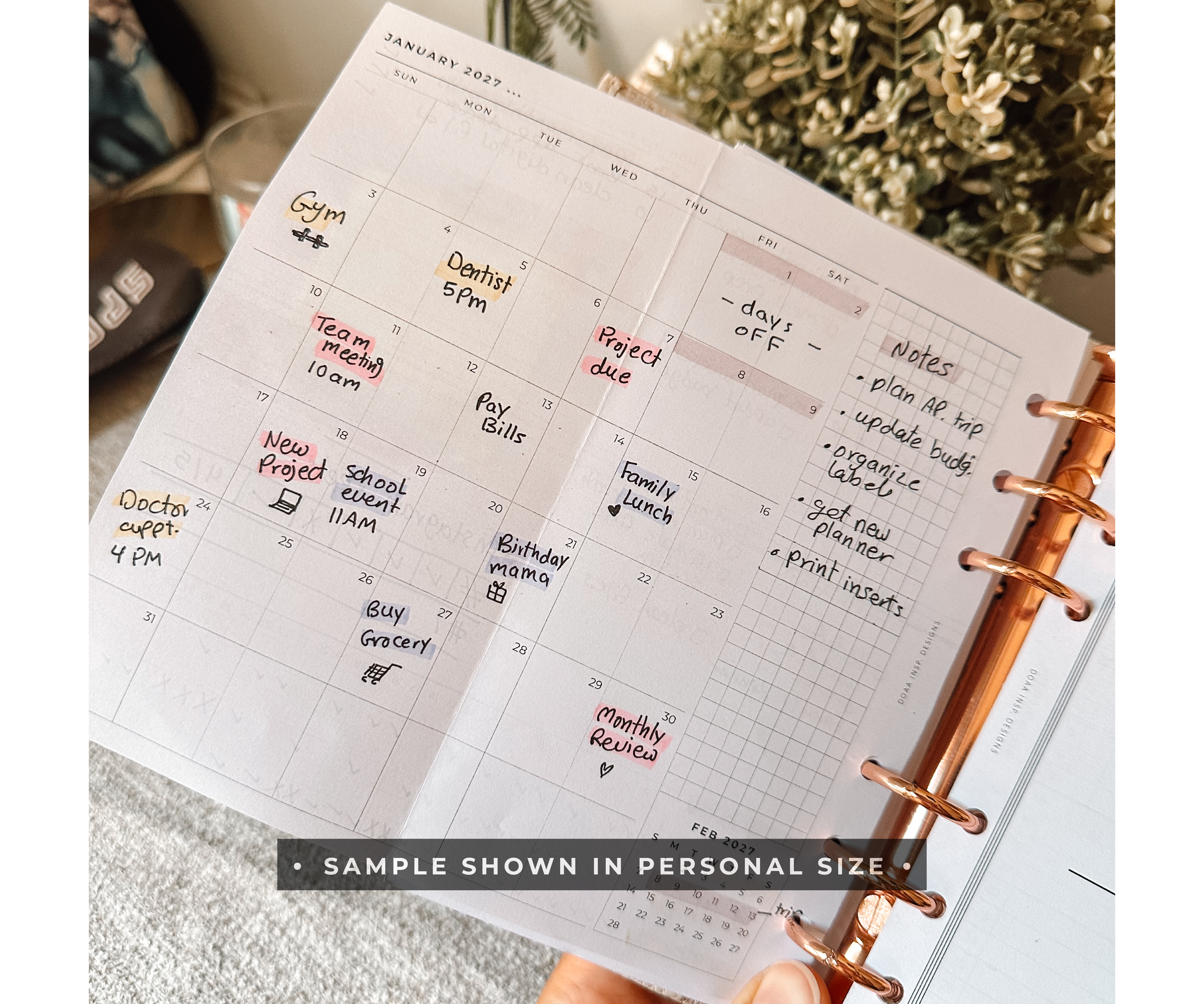 2027 Foldout Monthly Overview - Minimal Collection - Image 5